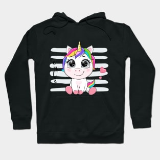 cartoon unicorn tshirt Hoodie